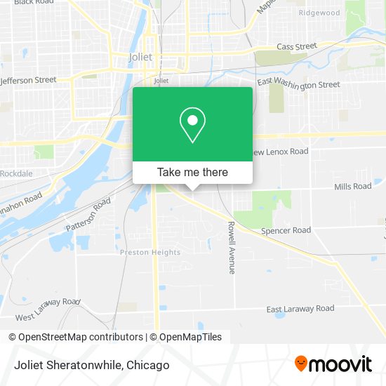 Mapa de Joliet Sheratonwhile