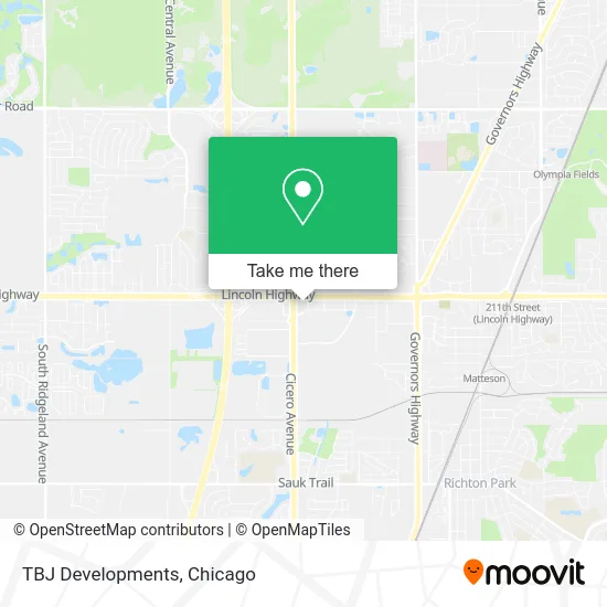TBJ Developments map