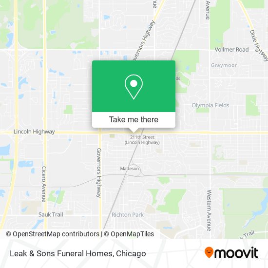 Leak & Sons Funeral Homes map