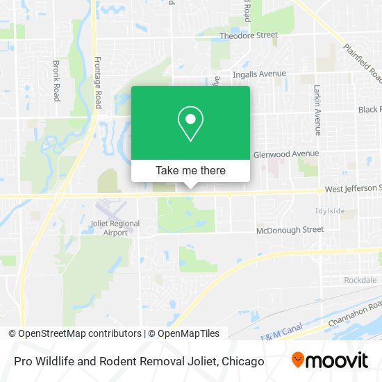 Pro Wildlife and Rodent Removal Joliet map