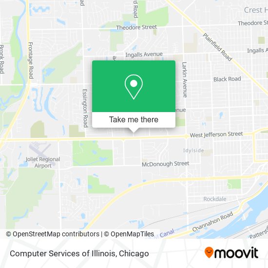 Computer Services of Illinois map