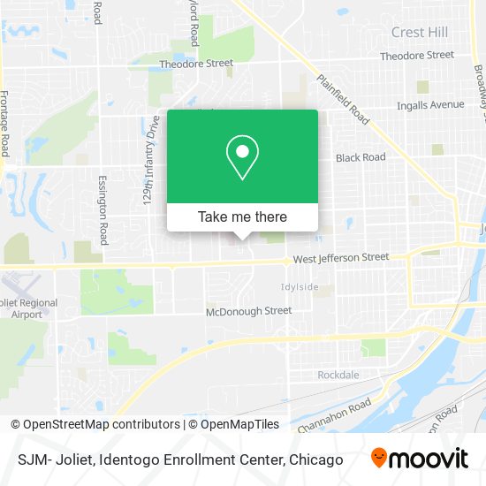 SJM- Joliet, Identogo Enrollment Center map