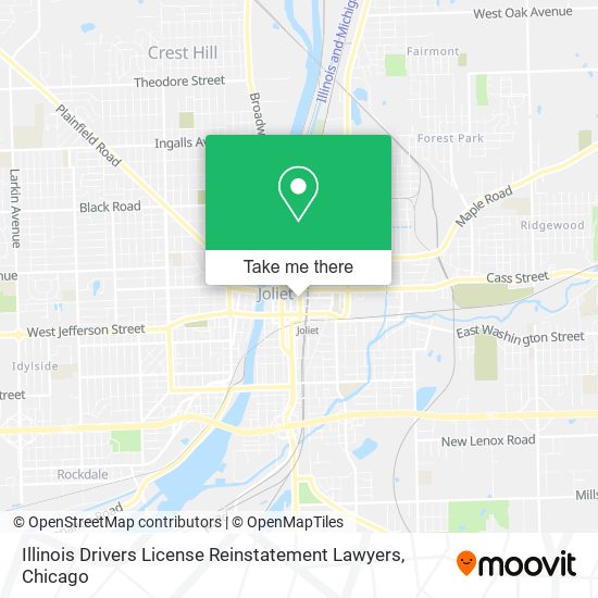 Illinois Drivers License Reinstatement Lawyers map