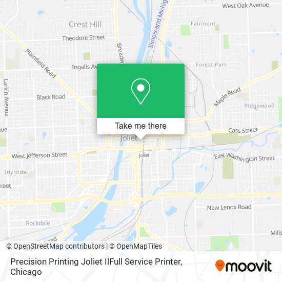 Precision Printing Joliet IlFull Service Printer map