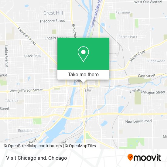 Visit Chicagoland map