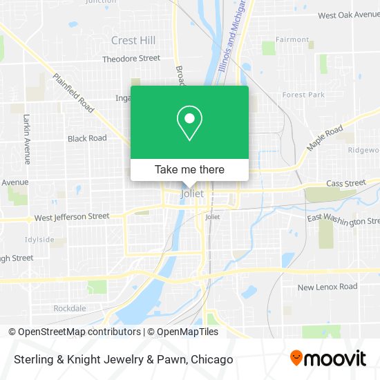 Sterling & Knight Jewelry & Pawn map