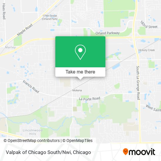Mapa de Valpak of Chicago South/Nwi