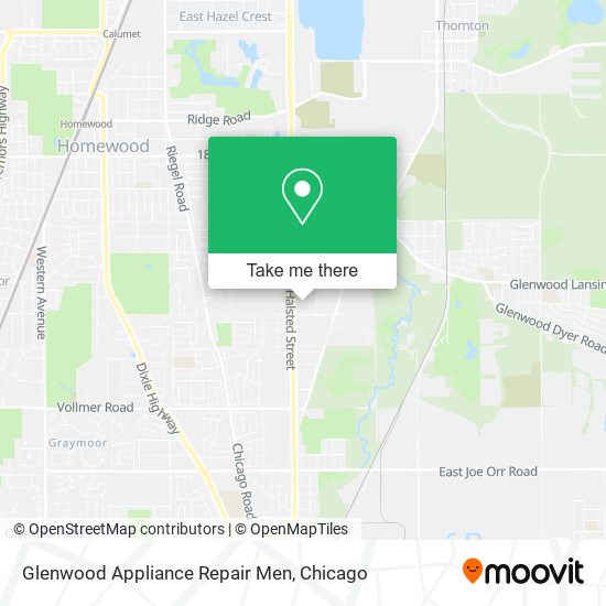 Glenwood Appliance Repair Men map