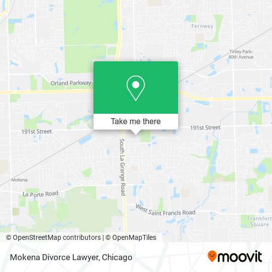 Mapa de Mokena Divorce Lawyer