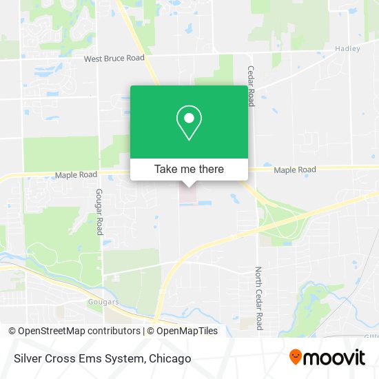 Silver Cross Ems System map