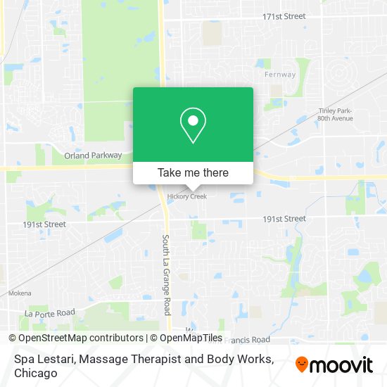 Mapa de Spa Lestari, Massage Therapist and Body Works