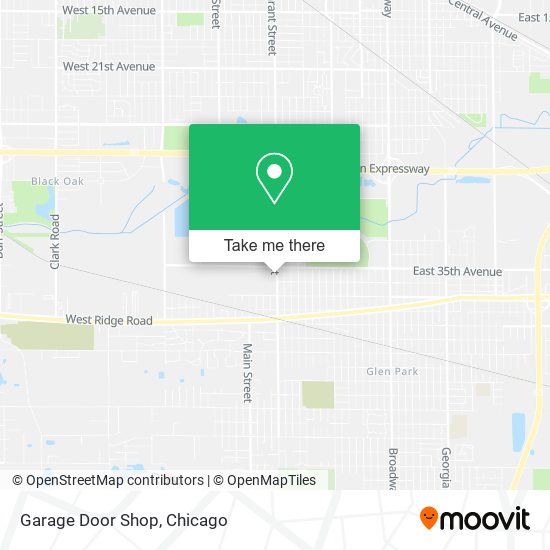 Garage Door Shop map