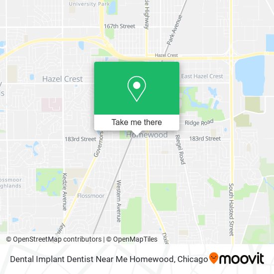 Mapa de Dental Implant Dentist Near Me Homewood