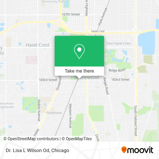 Dr. Lisa L Wilson Od map