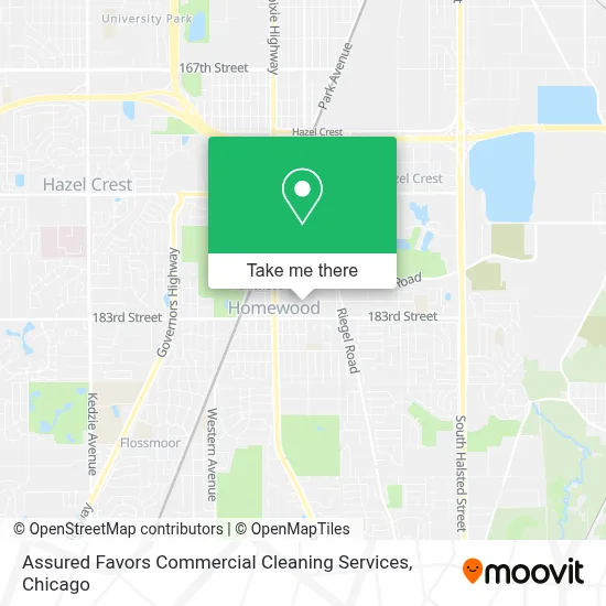 Assured Favors Commercial Cleaning Services map