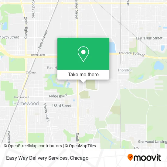 Easy Way Delivery Services map