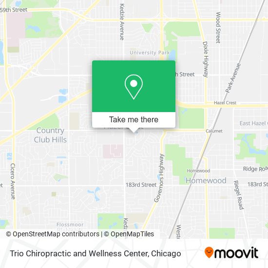 Trio Chiropractic and Wellness Center map