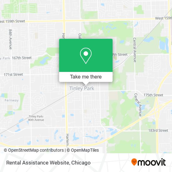 Rental Assistance Website map