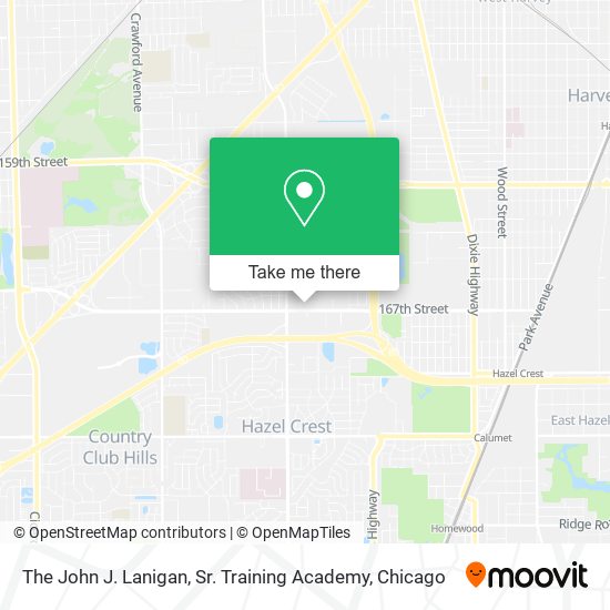 The John J. Lanigan, Sr. Training Academy map