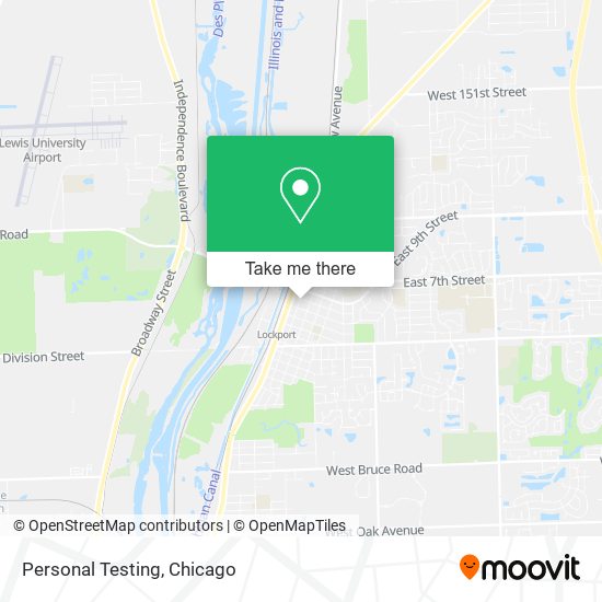 Personal Testing map