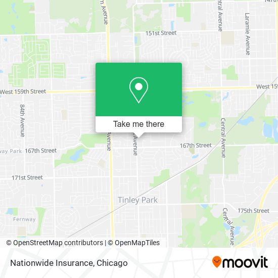 Mapa de Nationwide Insurance