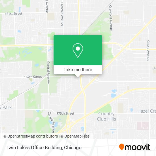 Twin Lakes Office Building map