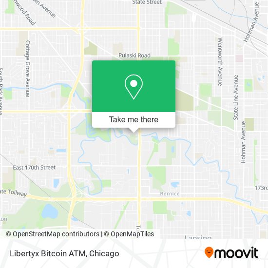 Mapa de Libertyx Bitcoin ATM