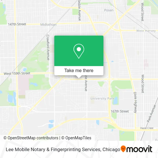 Lee Mobile Notary & Fingerprinting Services map