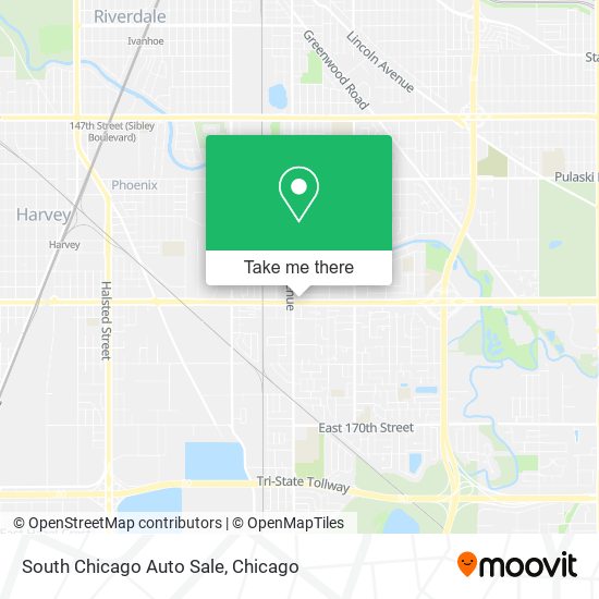 Mapa de South Chicago Auto Sale