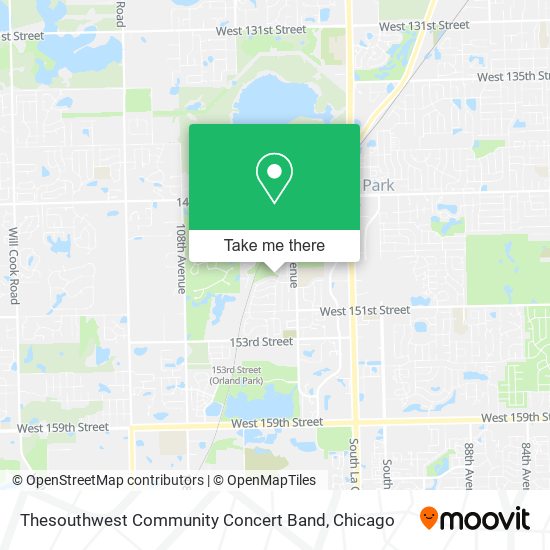 Thesouthwest Community Concert Band map