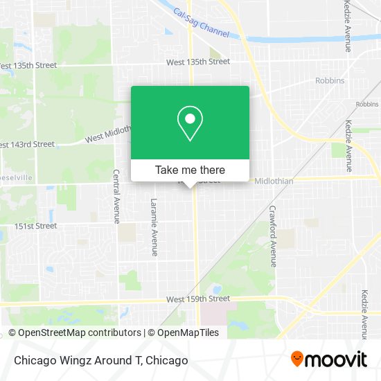 Chicago Wingz Around T map