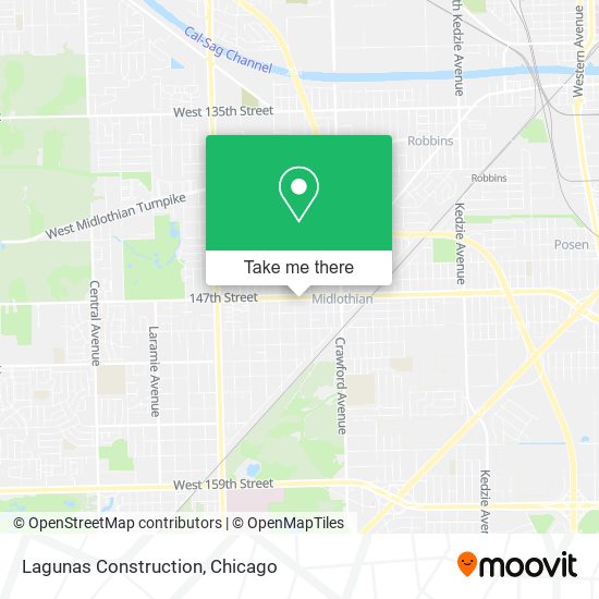 Lagunas Construction map