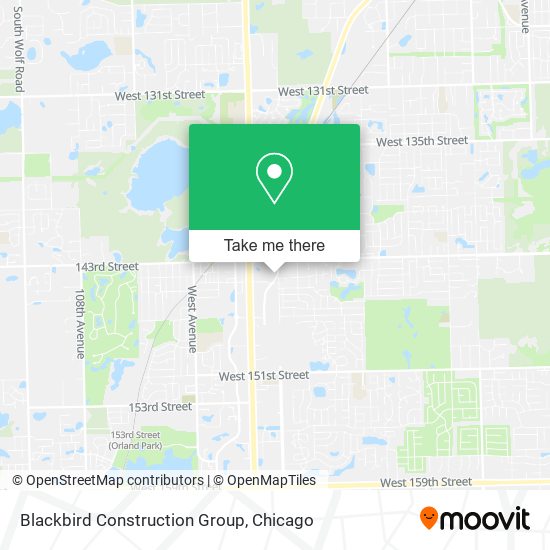 Blackbird Construction Group map