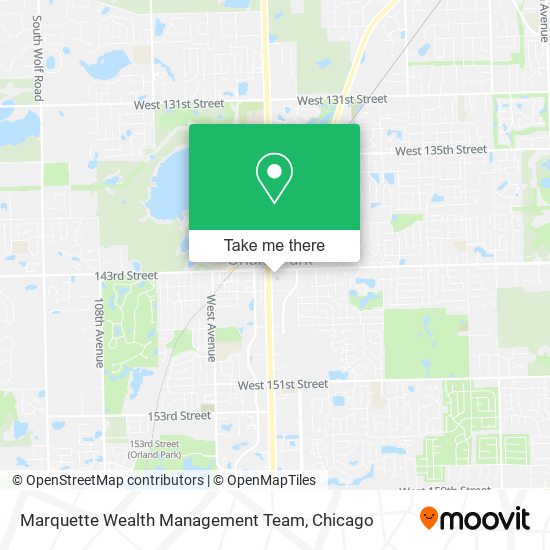 Mapa de Marquette Wealth Management Team