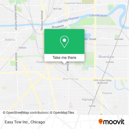 Easy Tow Inc. map