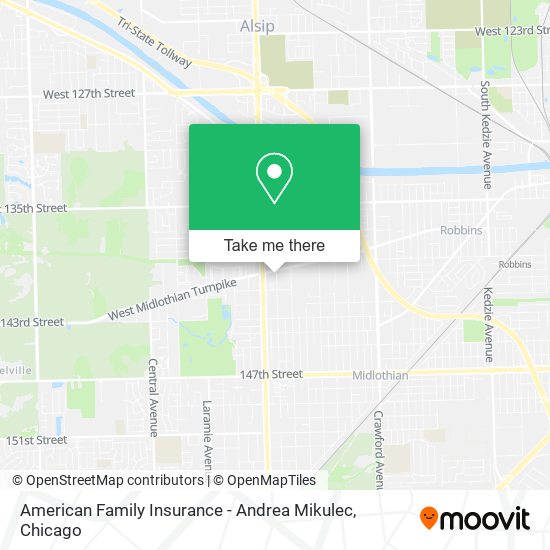 American Family Insurance - Andrea Mikulec map