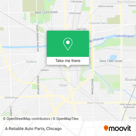 A-Reliable Auto Parts map