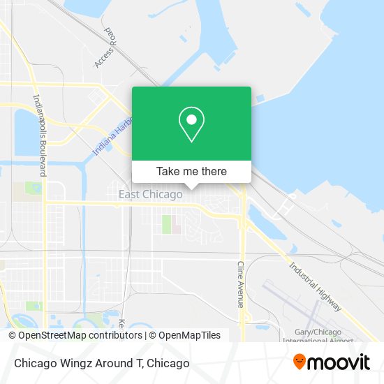 Chicago Wingz Around T map