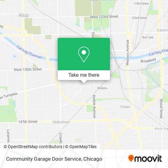 Community Garage Door Service map