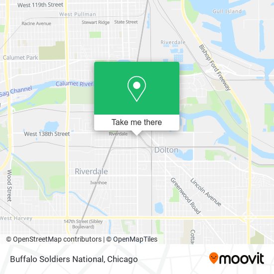 Buffalo Soldiers National map