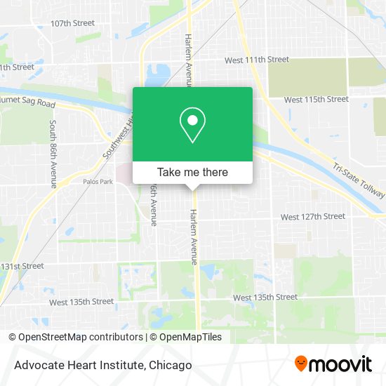 Advocate Heart Institute map