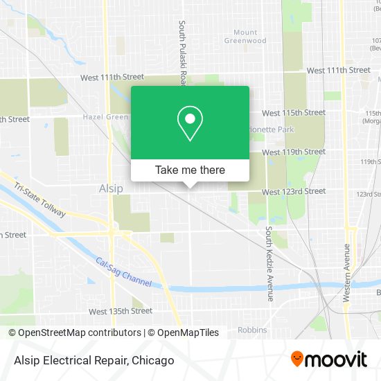 Alsip Electrical Repair map