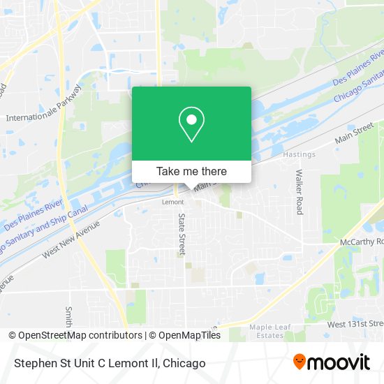 Stephen St Unit C Lemont Il map