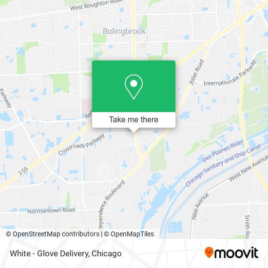 White - Glove Delivery map