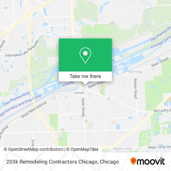203k Remodeling Contractors Chicago map