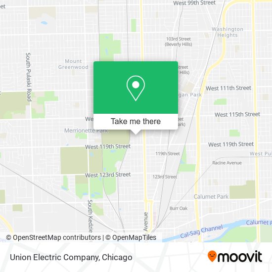 Union Electric Company map