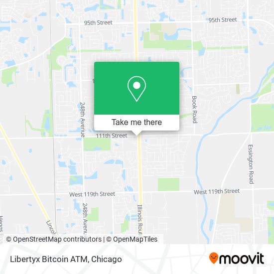 Mapa de Libertyx Bitcoin ATM