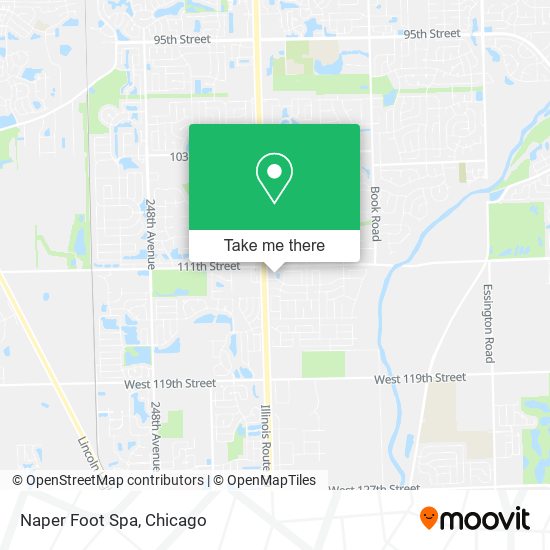 Naper Foot Spa map