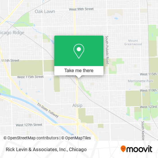 Rick Levin & Associates, Inc. map