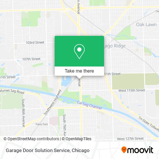 Garage Door Solution Service map